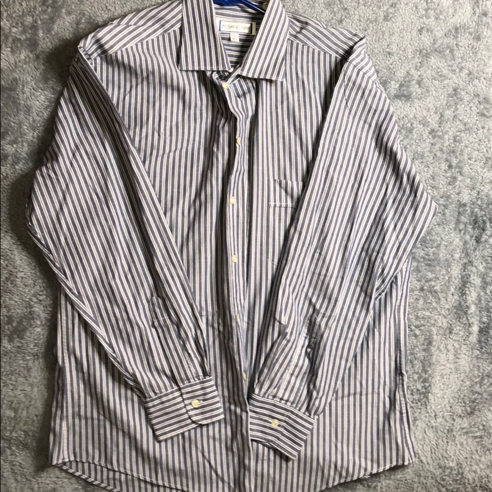 Yves Saint Laurent Striped Button Down